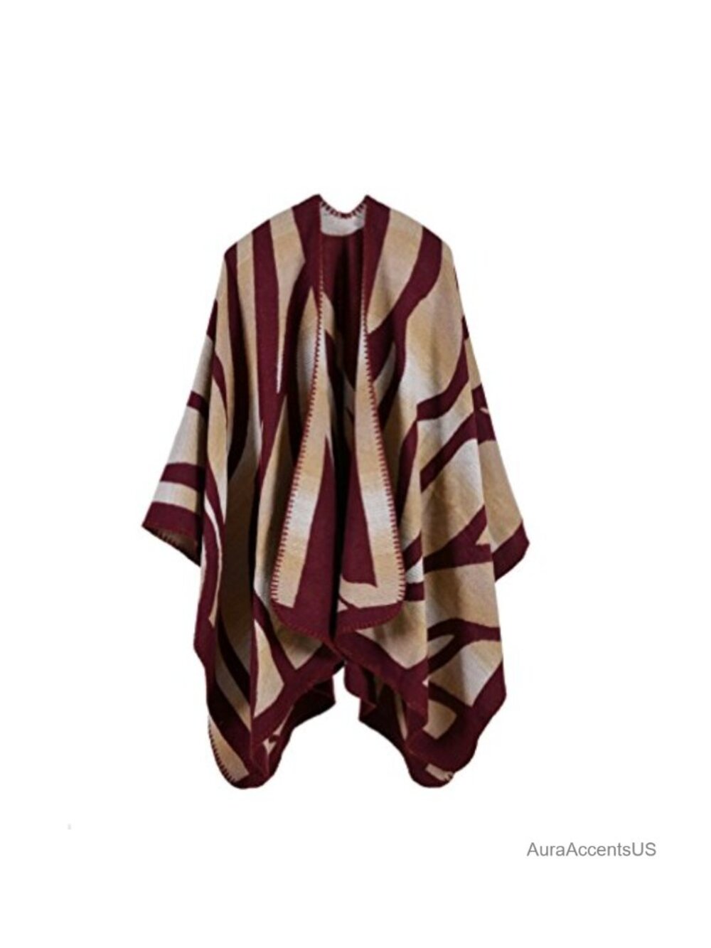 Winter Wrap Blanket Poncho Cape Shawl Cardigan Polyester Acrylic